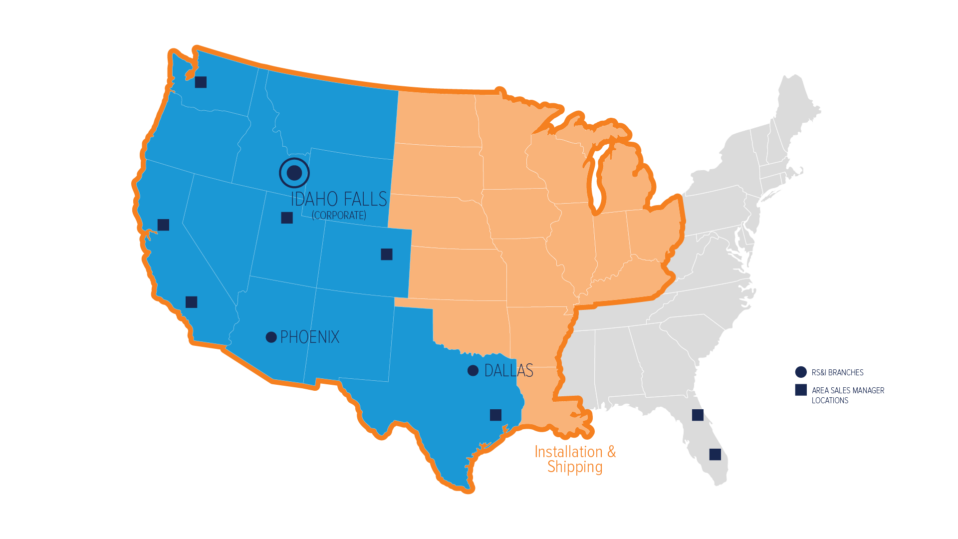 United States map showing Hughesnet coverage
