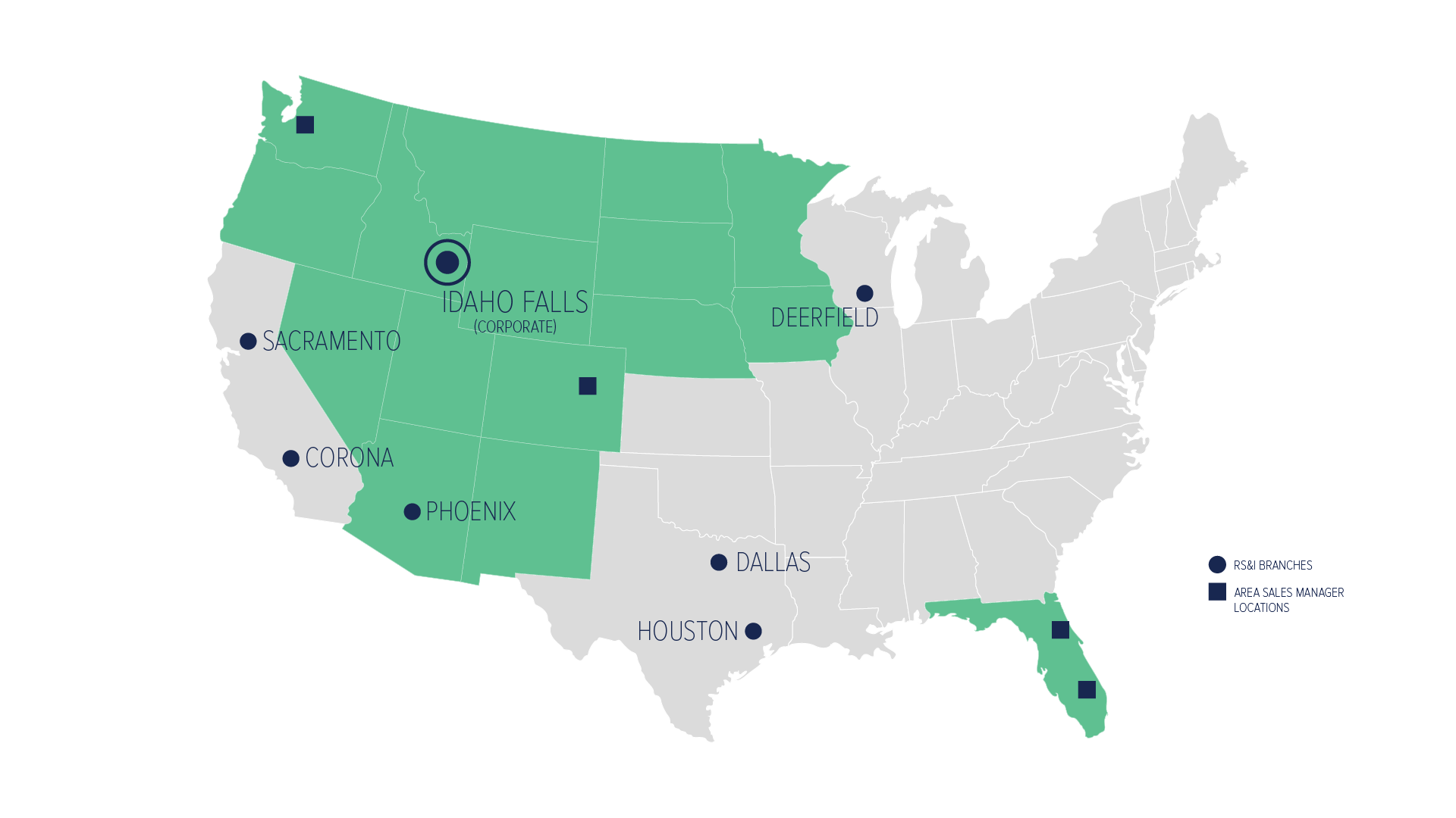 United States map showing CenturyLink coverage