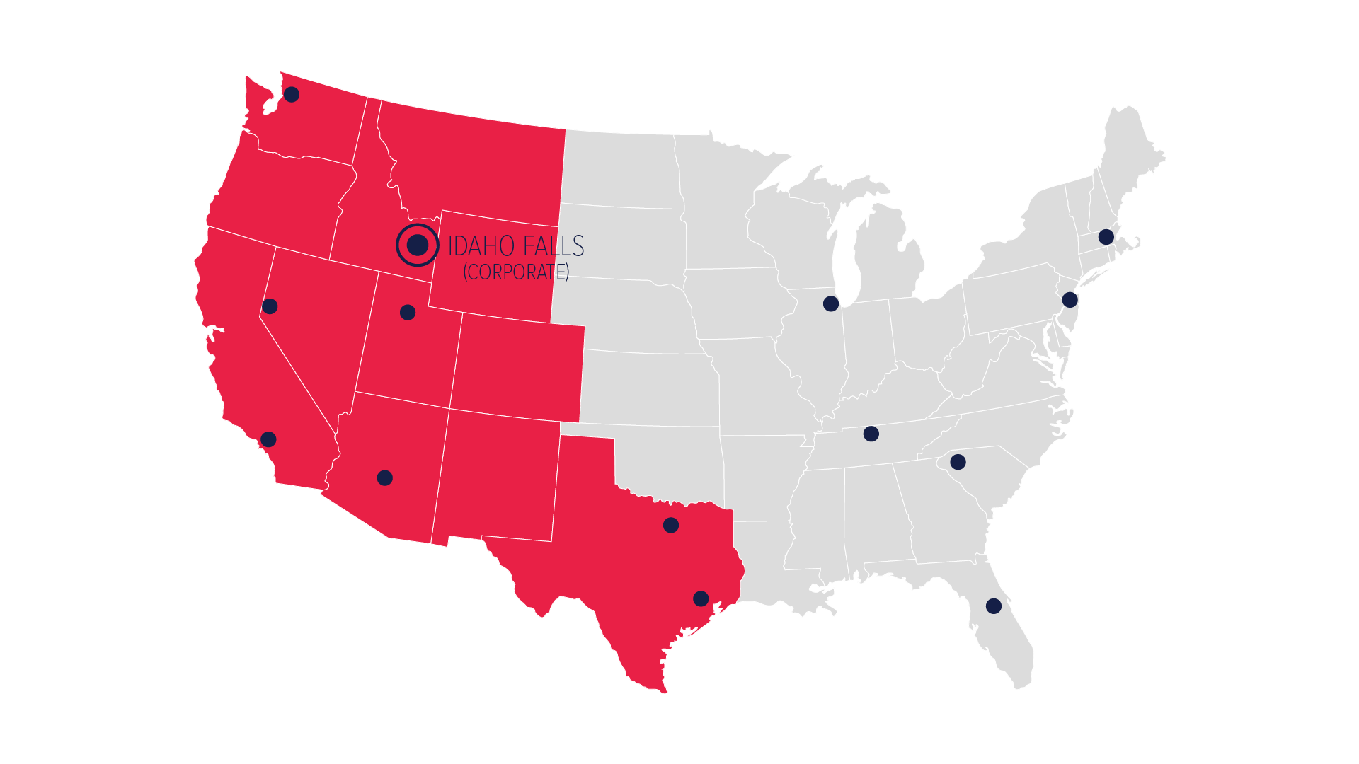 United States map showing DISH coverage
